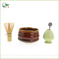 Batedor De Bambu Matcha + Tigela + Colher + Suporte de Batedor de Ovos, Conjunto de Chá Matcha Com Caixa de Presente